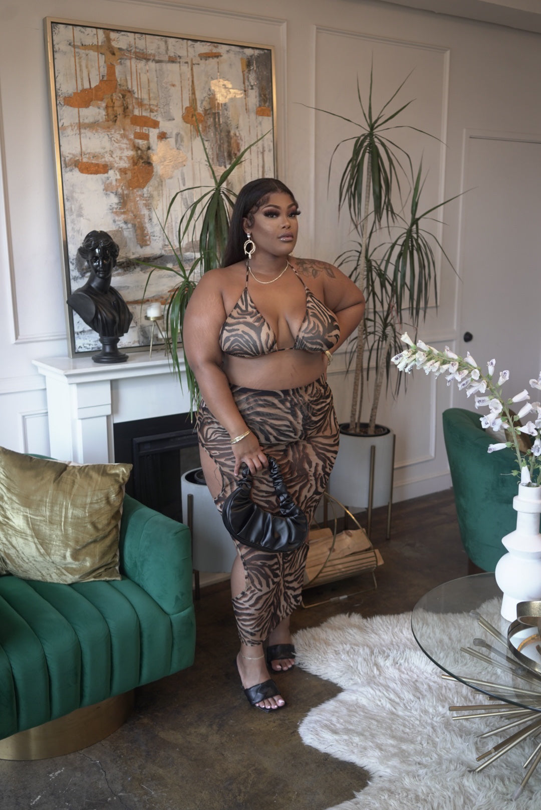 Leopard Dream Three Piece Swim (PLUS)