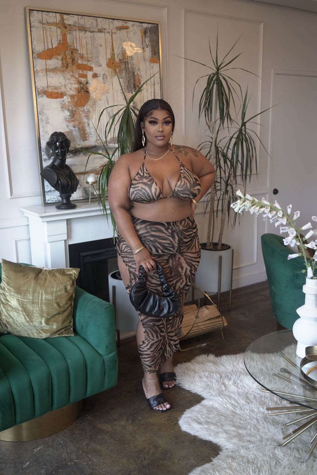 Leopard Dream Three Piece Swim (PLUS)